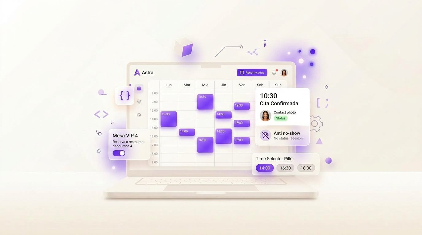 Astra Booking — Motor SaaS de reservas