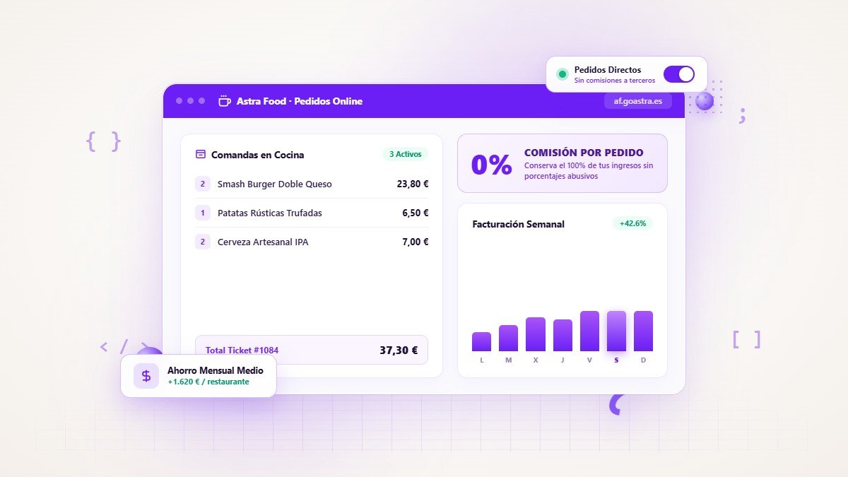 Astra Food — Pedidos online sin comisiones